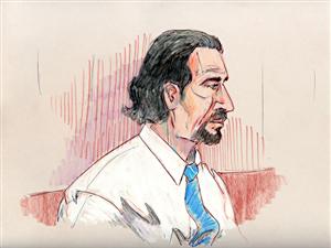 Le terroriste présumé Sayfildin Tahir Sharif au tribunal d'Edmonton (archives). Le terroriste présumé Sayfildin Tahir Sharif au tribunal d'Edmonton (archives).