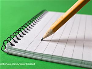 Crayon et carnet de notes Crayon et carnet de notes