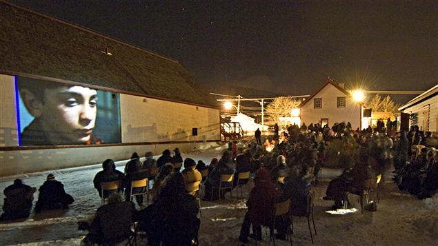 Présentation d'un film lors du festival Les Percéides Présentation d'un film lors du festival Les Percéides