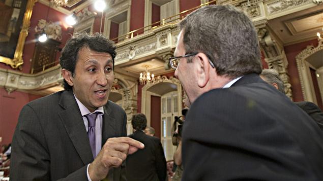 Amir Khadir et Régis Labeaume Amir Khadir et Régis Labeaume