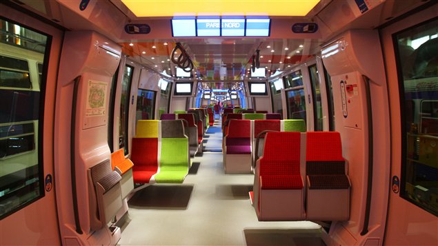 Intérieur d'un train Francilien. Intérieur d'un train Francilien.