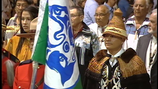 Cérémonie d'ouverture de l'assemblée annuelle des Premières Nations qui se tient à Moncton, au Nouveau-Brunswick. Cérémonie d'ouverture de l'assemblée annuelle des Premières Nations qui se tient à Moncton, au Nouveau-Brunswick.