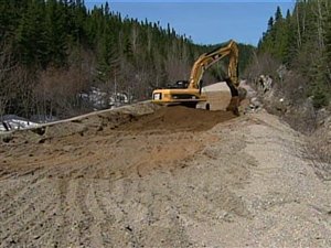 Route en construction au Québec Route en construction au Québec