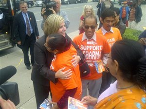 la chef du NPD, Andrea Horwath la chef du NPD, Andrea Horwath