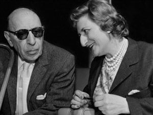 Igor Stravinski et Maryvonne Kendergi.
Igor Stravinski et Maryvonne Kendergi.