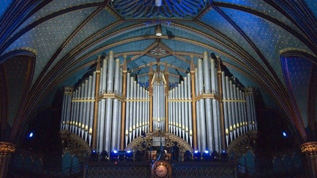 L'orgue de la basilique Notre-Dame, à Montréal. L'orgue de la basilique Notre-Dame, à Montréal.