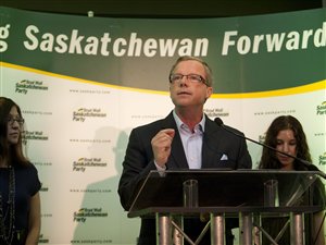 Le premier ministre de la Saskatchewan, Brad Wall Le premier ministre de la Saskatchewan, Brad Wall