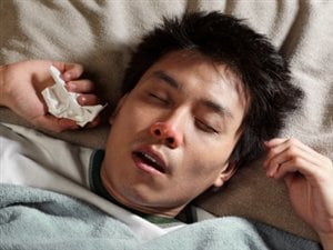 Un homme enrhumé Un homme enrhumé