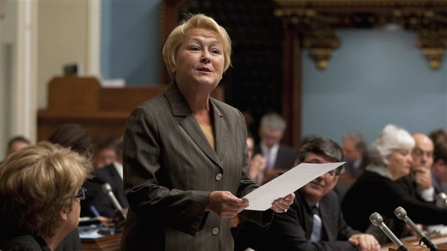 La chef péquiste, Pauline Marois. La chef péquiste, Pauline Marois.