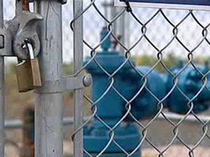 Valve d'un puit de gaz de schiste Valve d'un puit de gaz de schiste