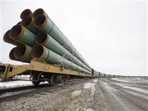 Des pipelines du projet d'oléoduc Keystone XL Des pipelines du projet d'oléoduc Keystone XL