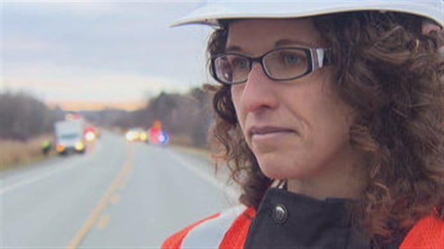 La porte-parole de la CSST, Éloïse Bernier-Cossette La porte-parole de la CSST, Éloïse Bernier-Cossette