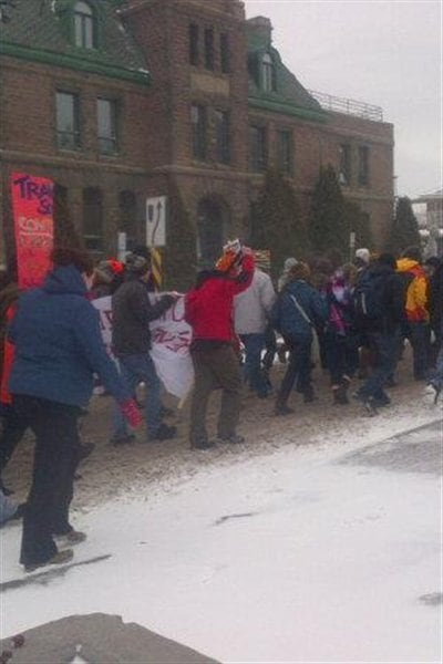 Les étudiants ont marché dans les rues Les étudiants ont marché dans les rues