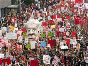 La manifestation du 22 mars à Montréal La manifestation du 22 mars à Montréal