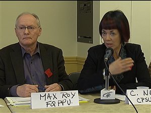 Max Roy, directeur de la FQPPU, et Carole Neill, directrice de la CPSU Max Roy, directeur de la FQPPU, et Carole Neill, directrice de la CPSU