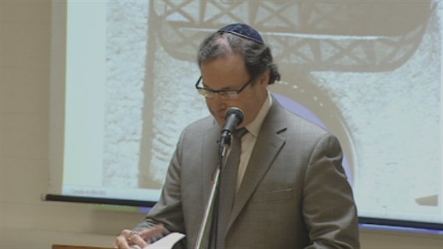 Allocution du rabbin Allan Green, dans la cathédrale Saint-Boniface Allocution du rabbin Allan Green, dans la cathédrale Saint-Boniface