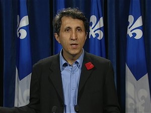 Amir Khadir, co-porte-parole de Québec Solidaire Amir Khadir, co-porte-parole de Québec Solidaire