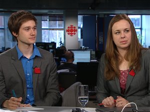 Les présidents de la FECQ et de la FEUQ, Léo Bureau-Blouin et Martine Desjardins Les présidents de la FECQ et de la FEUQ, Léo Bureau-Blouin et Martine Desjardins
