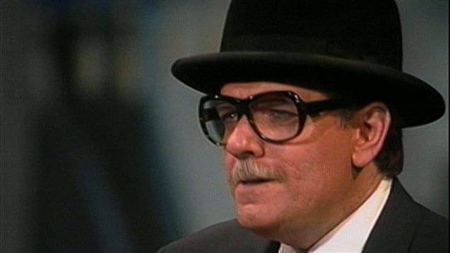 Jean-Guy Moreau sous les traits de l'ex-maire de Montréal, Jean Drapeau. Jean-Guy Moreau sous les traits de l'ex-maire de Montréal, Jean Drapeau.