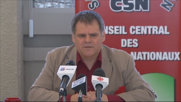 Le président du Conseil central de la CSN du Saguenay-Lac-Saint-Jean, Engelbert Cottenoir Le président du Conseil central de la CSN du Saguenay-Lac-Saint-Jean, Engelbert Cottenoir