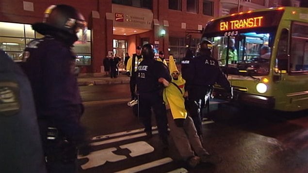 La banane rebelle a été arrêtée pour une deuxième fois à Québec. La banane rebelle a été arrêtée pour une deuxième fois à Québec.