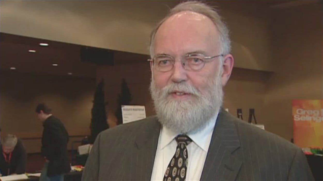 John Nilson, leader par intérim du NPD saskatchewanais au congrès annuel à Saskatoon John Nilson, leader par intérim du NPD saskatchewanais au congrès annuel à Saskatoon