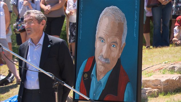 Une peinture de Jack Layton réalisée pour l'inauguration du parc qui portera son nom Une peinture de Jack Layton réalisée pour l'inauguration du parc qui portera son nom