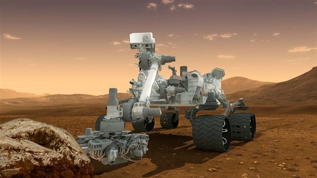 Le robot Curiosity a atterri sur Mars au début août 2012. Le robot Curiosity a atterri sur Mars au début août 2012.