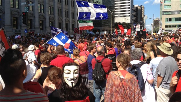 Manifestation à Montréal Manifestation à Montréal
