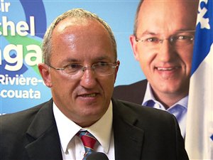 Le candidat péquiste, Michel Lagacé Le candidat péquiste, Michel Lagacé