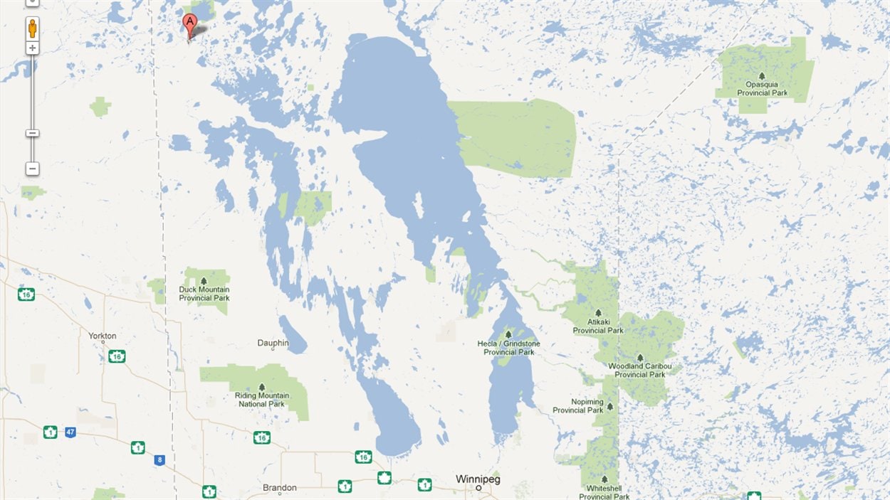 Le Pas au Manitoba, indiqué sur une carte Le Pas au Manitoba, indiqué sur une carte