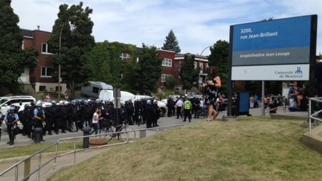 Renforts policiers à l'Université de Montréal Renforts policiers à l'Université de Montréal