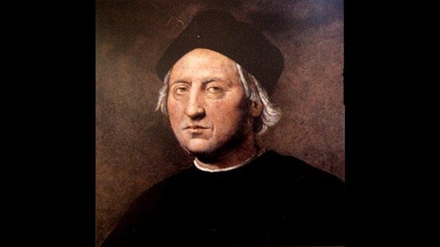 Portrait posthume de Christophe Colomb peint par Ridolfo Ghirlandaio Portrait posthume de Christophe Colomb peint par Ridolfo Ghirlandaio