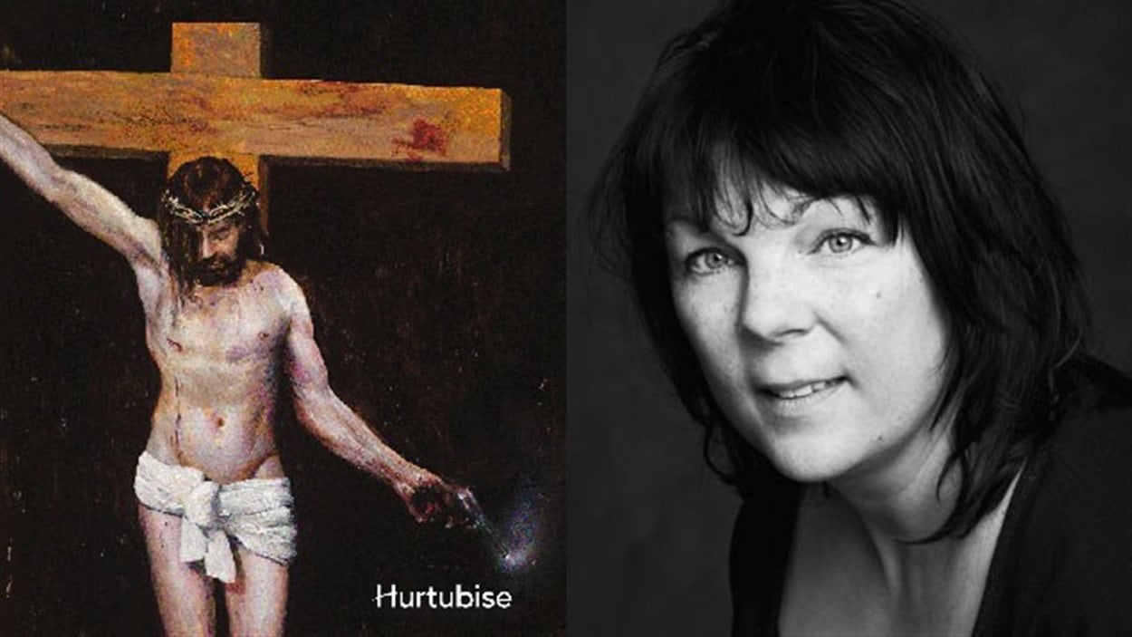 Marie-Christine Bernard et la couverture de son plus récent roman Autoportrait au revolver Marie-Christine Bernard et la couverture de son plus récent roman Autoportrait au revolver