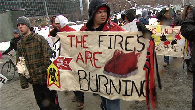 Manifestation du mouvement Idle no more à Ottawa le 21 décembre Manifestation du mouvement Idle no more à Ottawa le 21 décembre