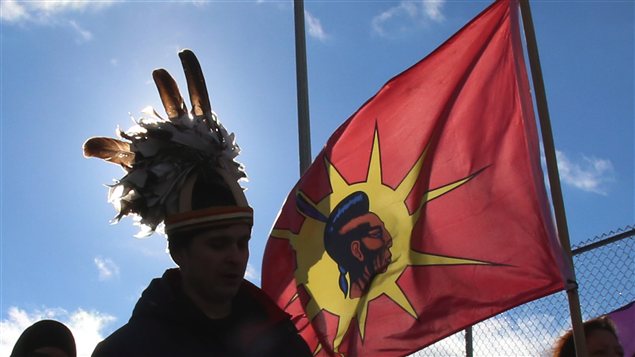 Les manifestants du mouvement Idle No More à Cornwall en Ontario Les manifestants du mouvement Idle No More à Cornwall en Ontario