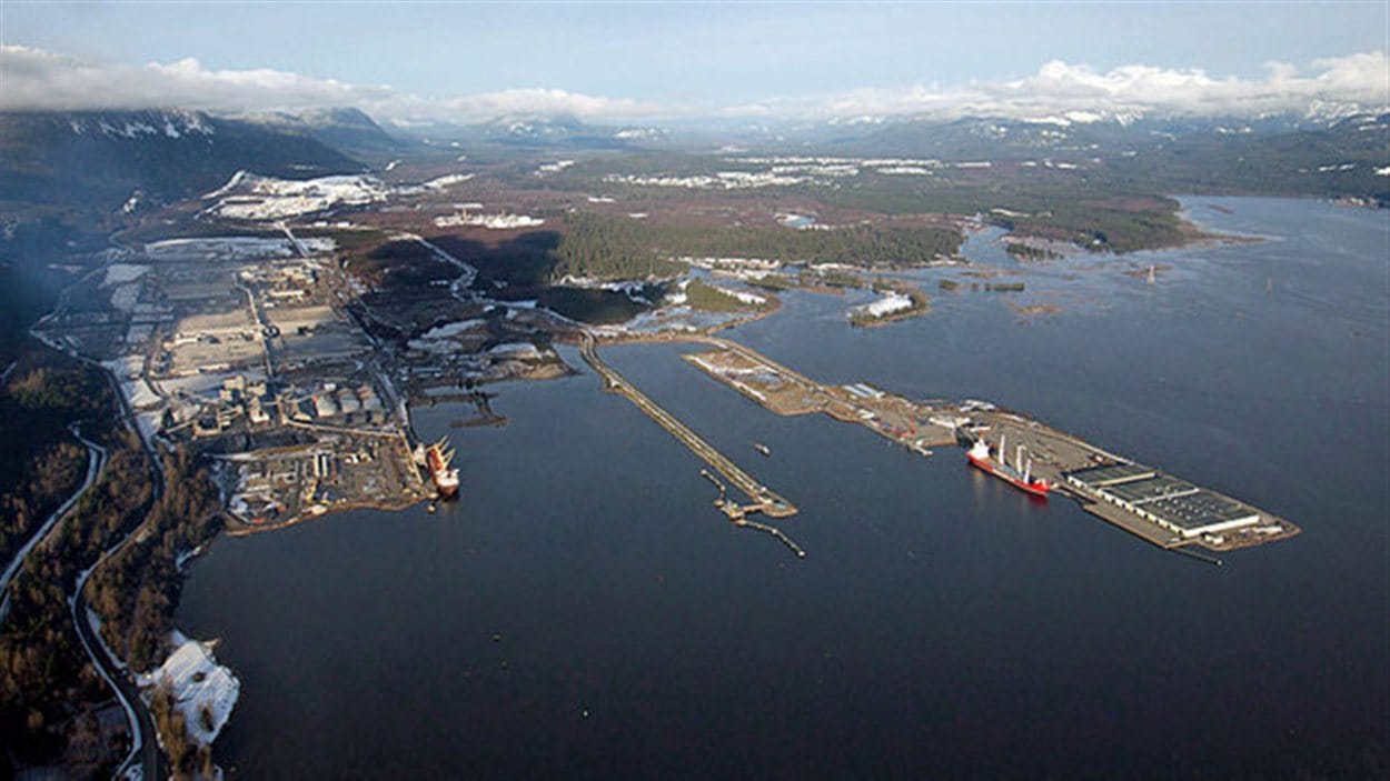 vue aérienne du port de Kitimat vue aérienne du port de Kitimat