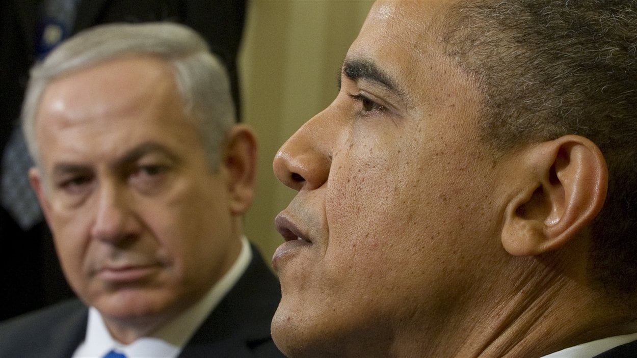 Le président américain Barack Obama recevait le premier ministre israélien Benyamin Nétanyahou à Washington le 5 mars 2012. Le président américain Barack Obama recevait le premier ministre israélien Benyamin Nétanyahou à Washington le 5 mars 2012.