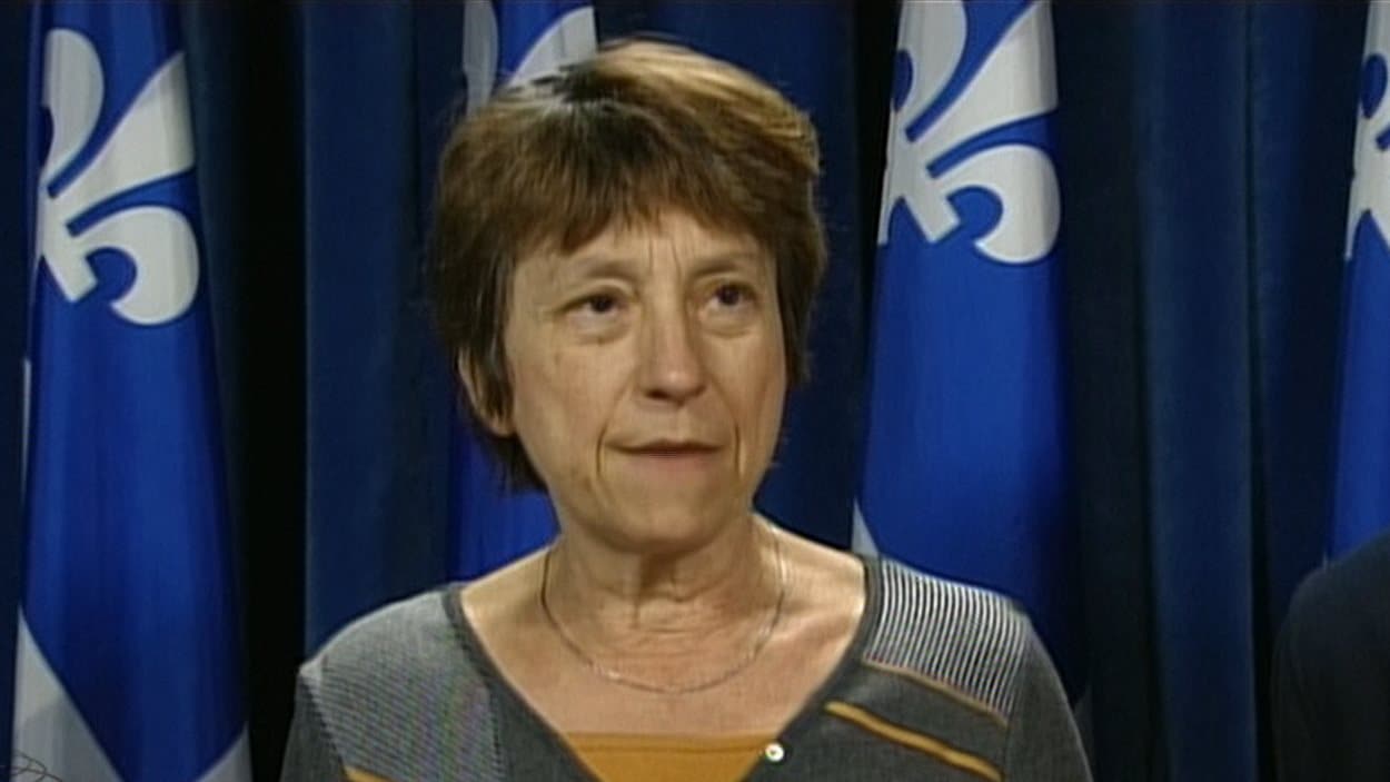 La députée de Québec solidaire Françoise David La députée de Québec solidaire Françoise David