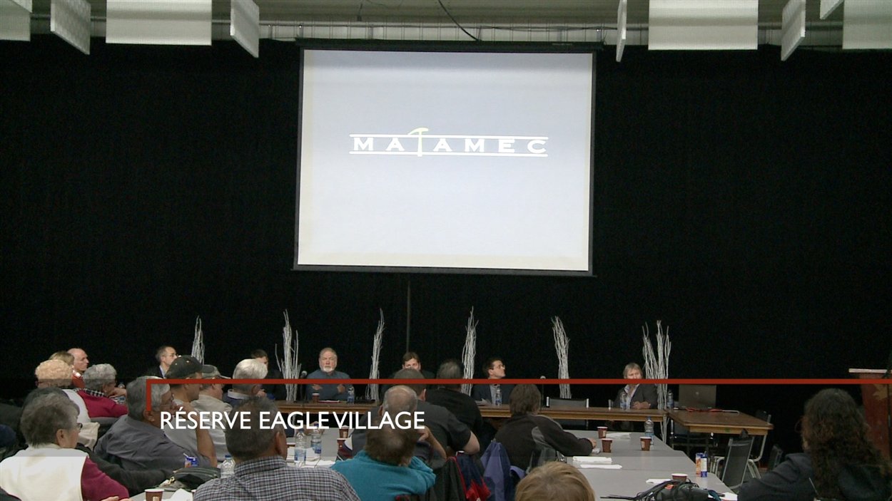 La rencontre d'information organisée par Matamec à Eagle Village La rencontre d'information organisée par Matamec à Eagle Village
