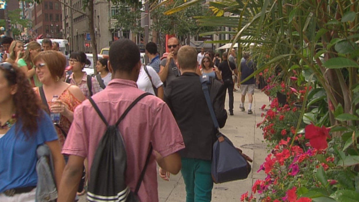 Touristes dans la ville de Québec Touristes dans la ville de Québec