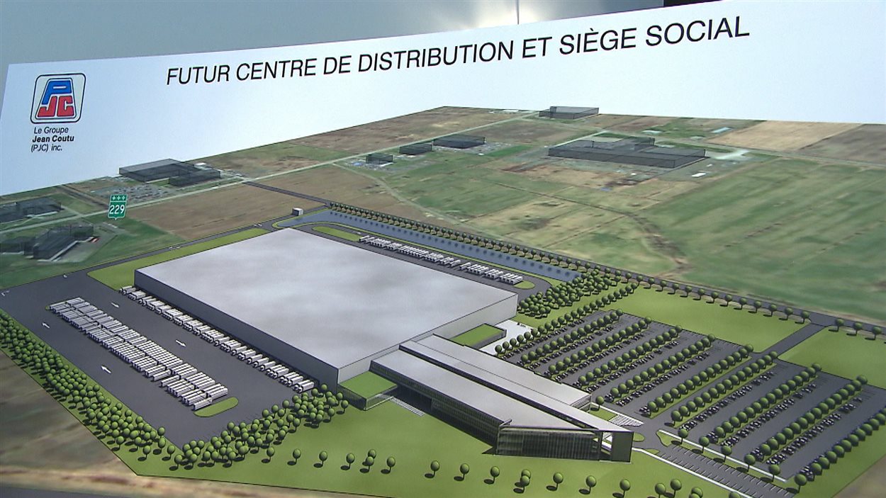 Dessin du nouveau siège social et de distribution de Jean Coutu Dessin du nouveau siège social et de distribution de Jean Coutu