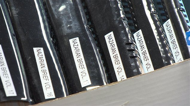 Les Nazarian ont remis 350 documents à la Commission d'enquête sur Elliot Lake. Les Nazarian ont remis 350 documents à la Commission d'enquête sur Elliot Lake.