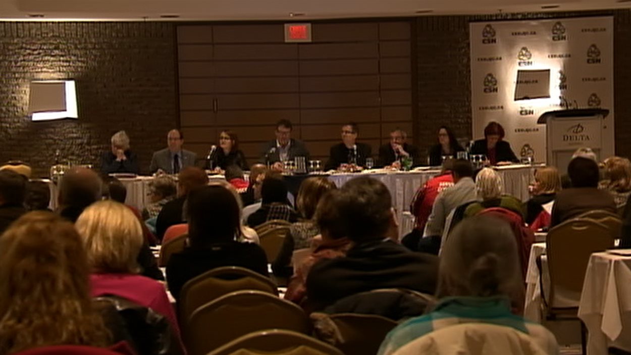 La CSN était réunie en conseil confédéral, jeudi, à Montréal. La CSN était réunie en conseil confédéral, jeudi, à Montréal.