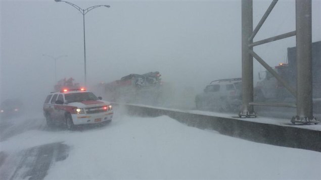 L'autoroute Dufferin-Montmorency a été fermée à la hauteur de François-de-Laval. L'autoroute Dufferin-Montmorency a été fermée à la hauteur de François-de-Laval.