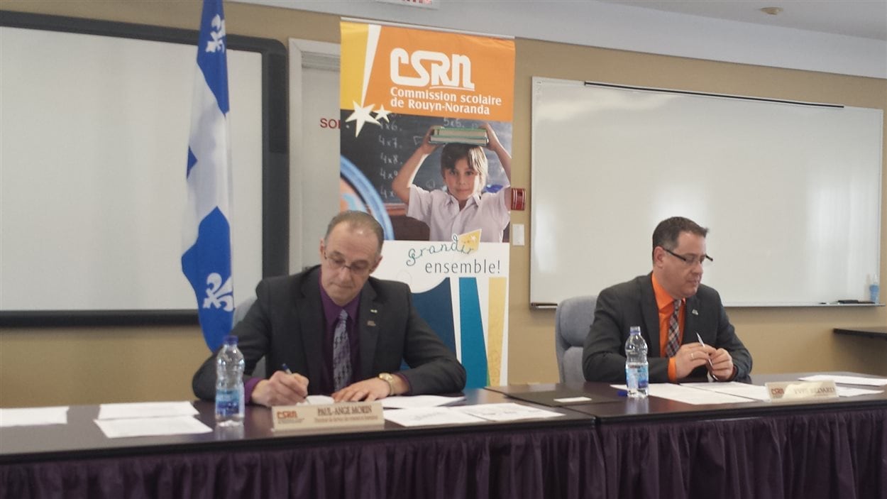 Conférence de presse de la Commission scolaire de Rouyn-Noranda Conférence de presse de la Commission scolaire de Rouyn-Noranda