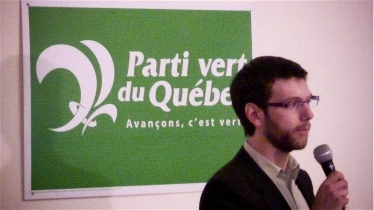 Alex Tyrell, chef du Parti vert du Québec Alex Tyrell, chef du Parti vert du Québec