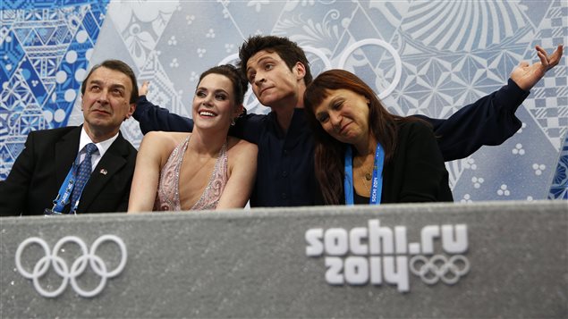Tessa Virtue et Scott Moir, médaillés d'argent à Sotchi Tessa Virtue et Scott Moir, médaillés d'argent à Sotchi