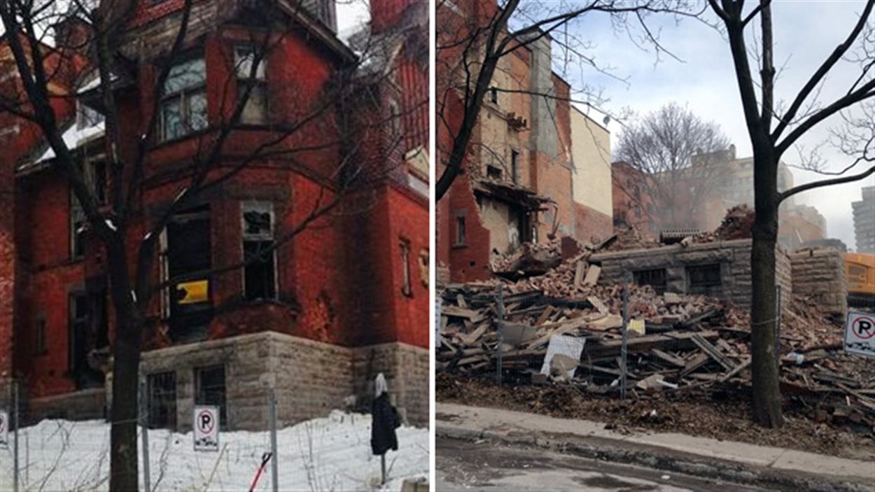 La maison Redpath a été démolie le 19 mars 2014. La maison Redpath a été démolie le 19 mars 2014.