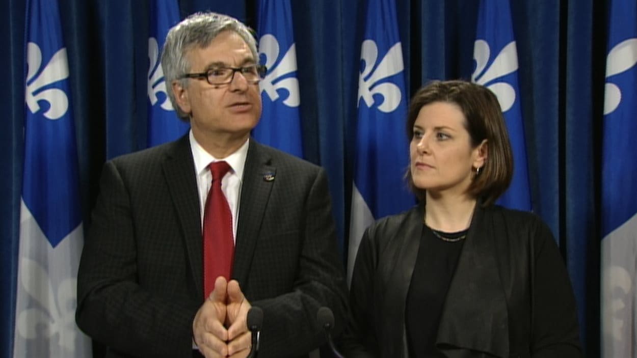 Les ministres Jean-Marc Fournier et Stéphanie Vallée Les ministres Jean-Marc Fournier et Stéphanie Vallée